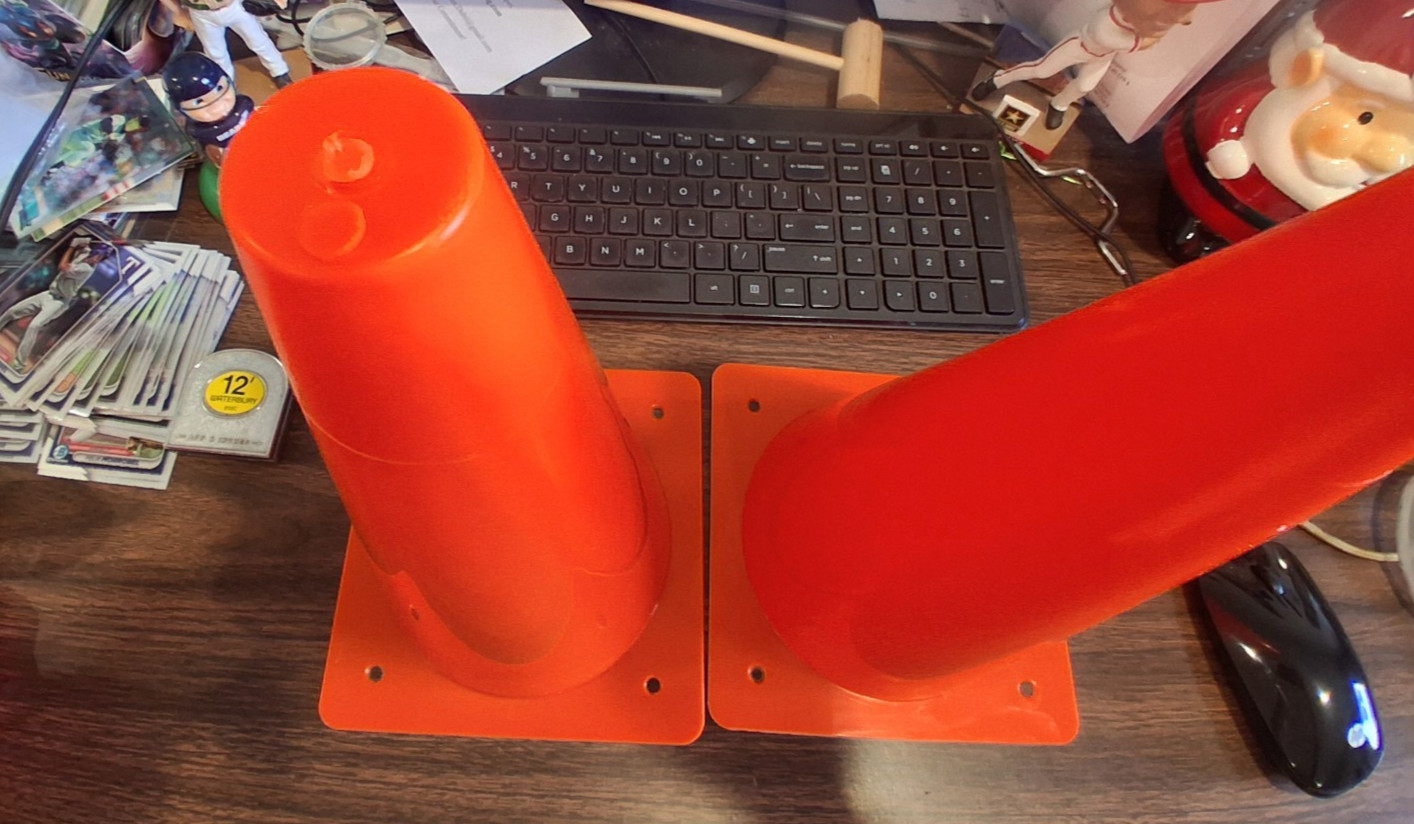 (2 PC) 12″ TRAFFIC SAFETY CONES PARKING CONSTUCTION ROAD MULTIPURPOSE EMERGENCY
