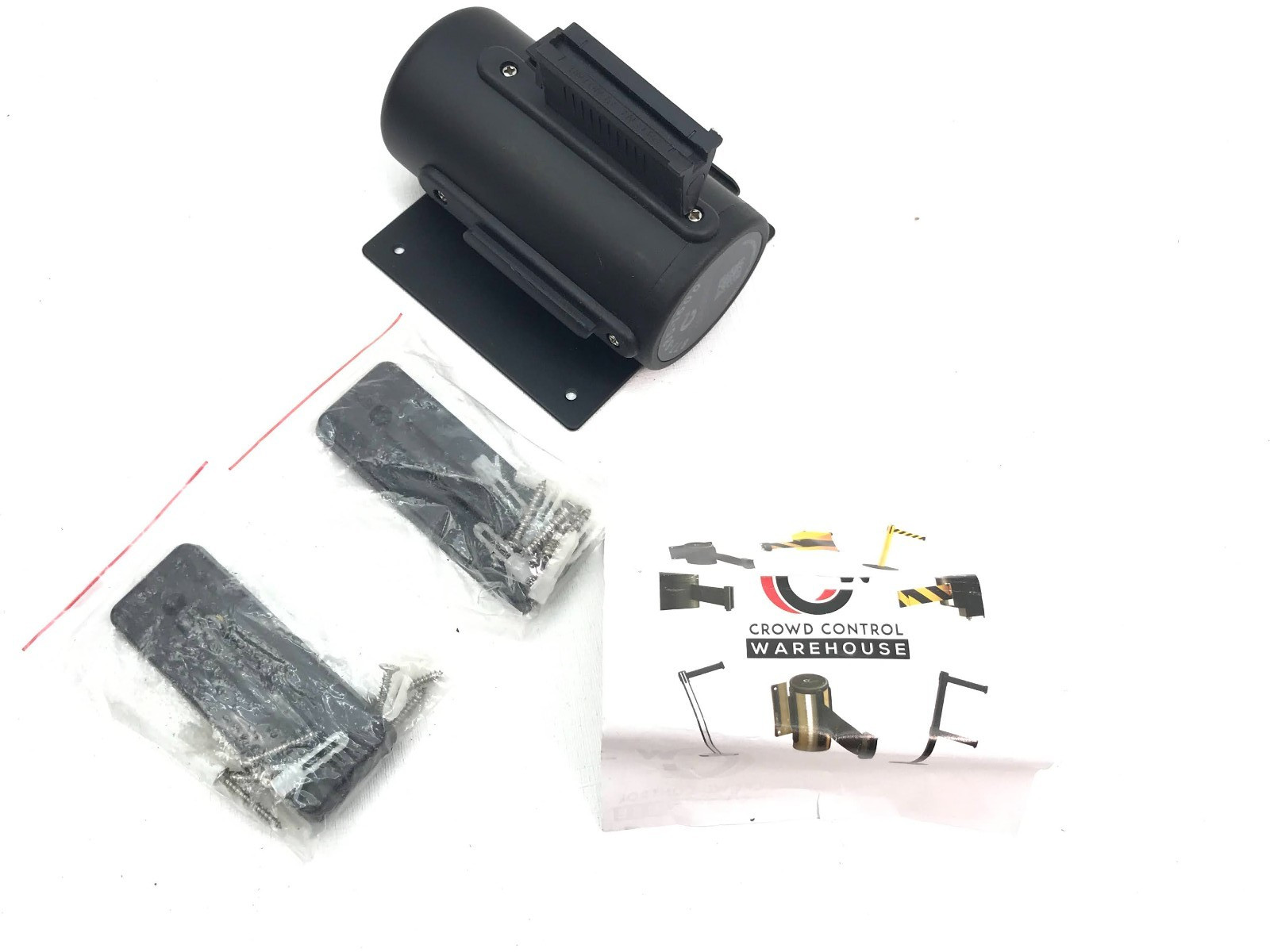 Crowd Control Warehouse – CCW Series WMB-125 Fixed Wall Mount Retractable Belt B