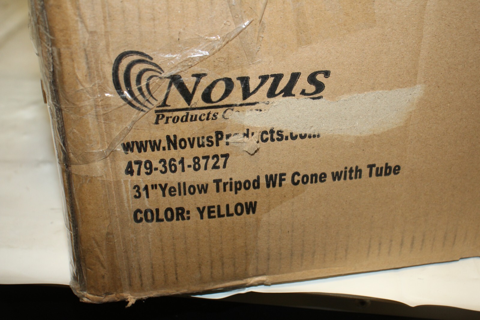 Lot of 12 Novus 31″ Yellow Tripod Pop Up Cone