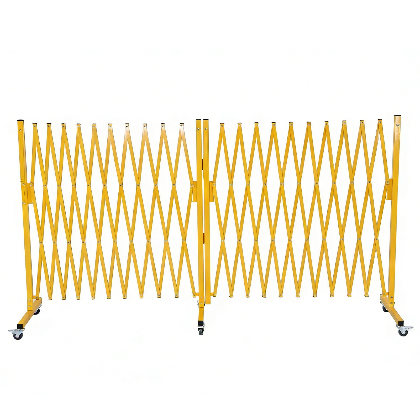 Outdoor Traffic Barricade Gate Metal Expandable 8-24FT Folding Safety Barrier US