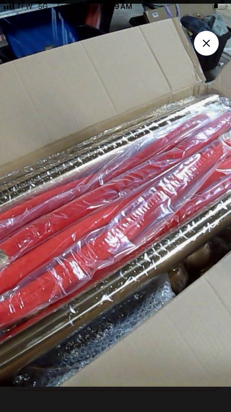 8 Pack Upgraded Stainless Steel Stanchions and Velvet Ropes 5FT Extended Red Car