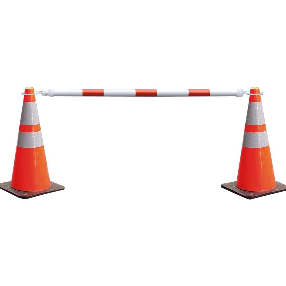 50247 4ft to 7ft ABS Extendable / Telescoping Traffic Cone Bar – Red & White
