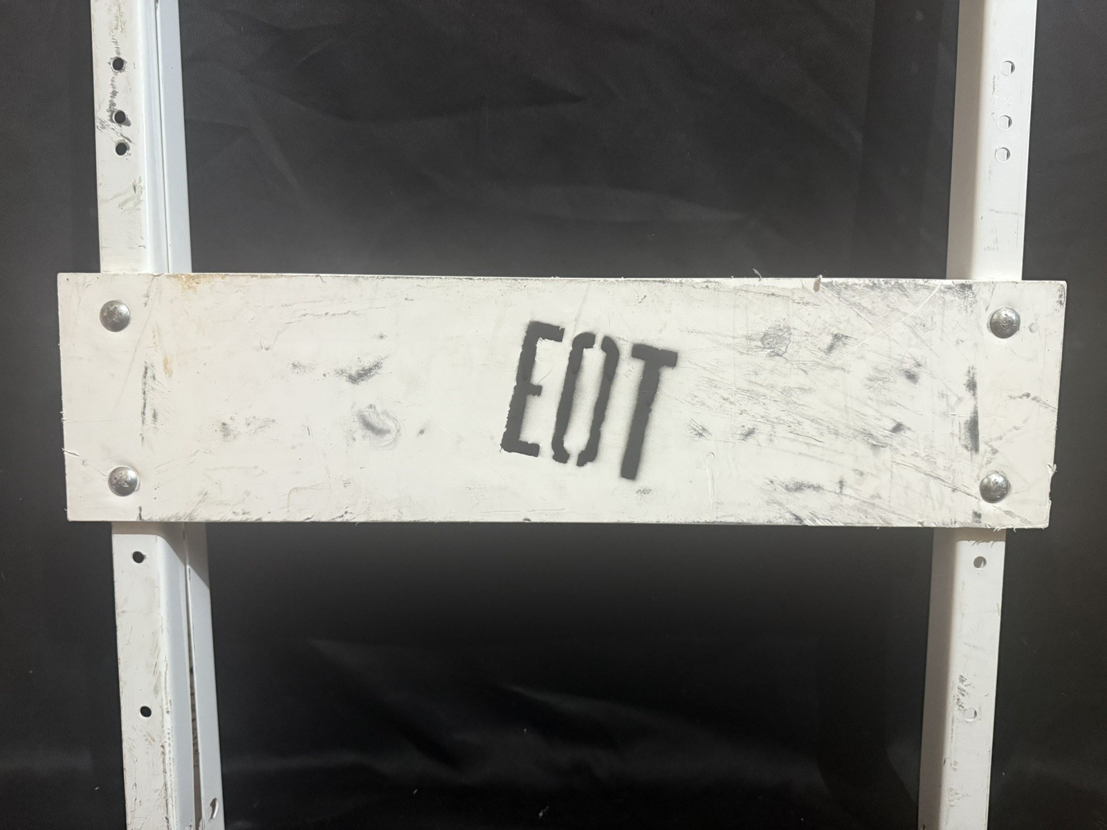 Type I Barricade Used Authentic Retired Reflective Street Traffic Warning Sign