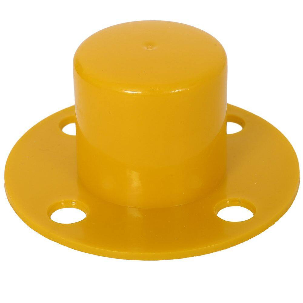 12-Pack Yellow/Black Plastic Safety Barrier Post W/Fillable Base,5Ft Plastic Cha