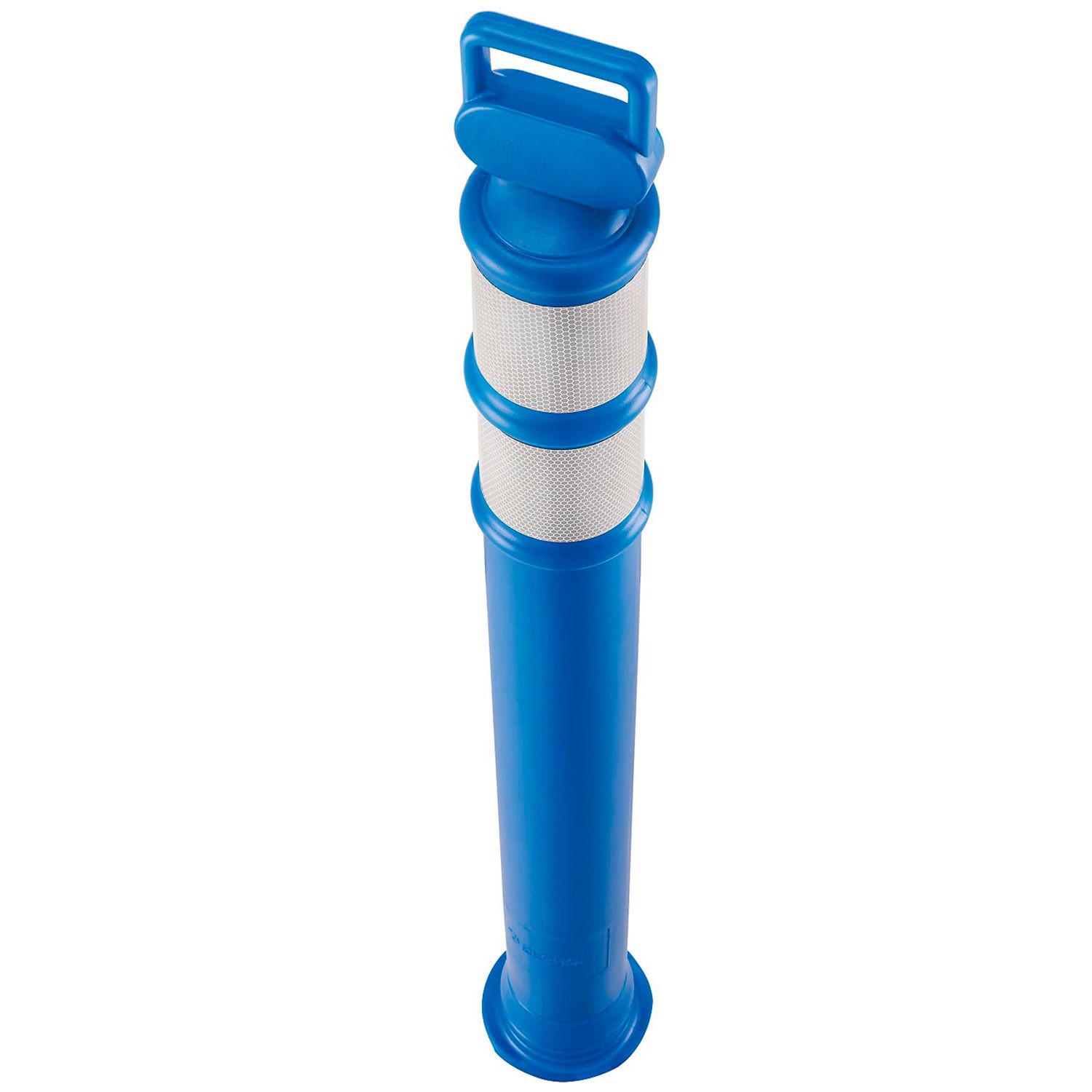 Global Industrial Portable Delineator Post w/ 3″ Reflective Bands 45″H Blue