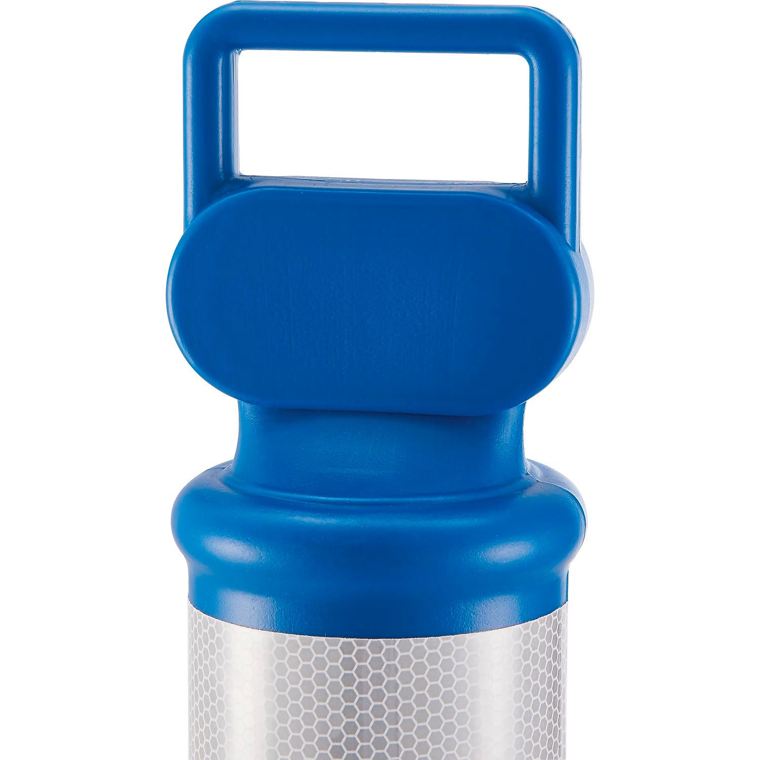 Global Industrial Portable Delineator Post w/ 3″ Reflective Bands 45″H Blue