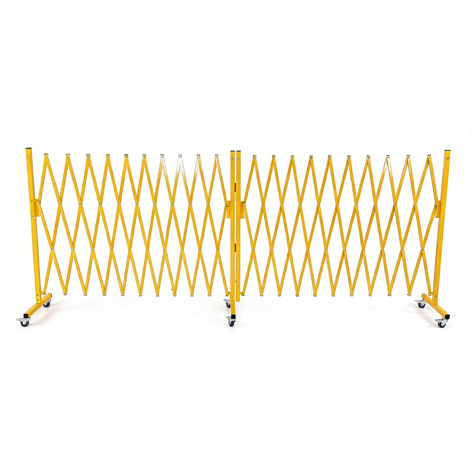 Outdoor Traffic Barricade Gate Metal Expandable 8-24FT Folding Safety Barrier US