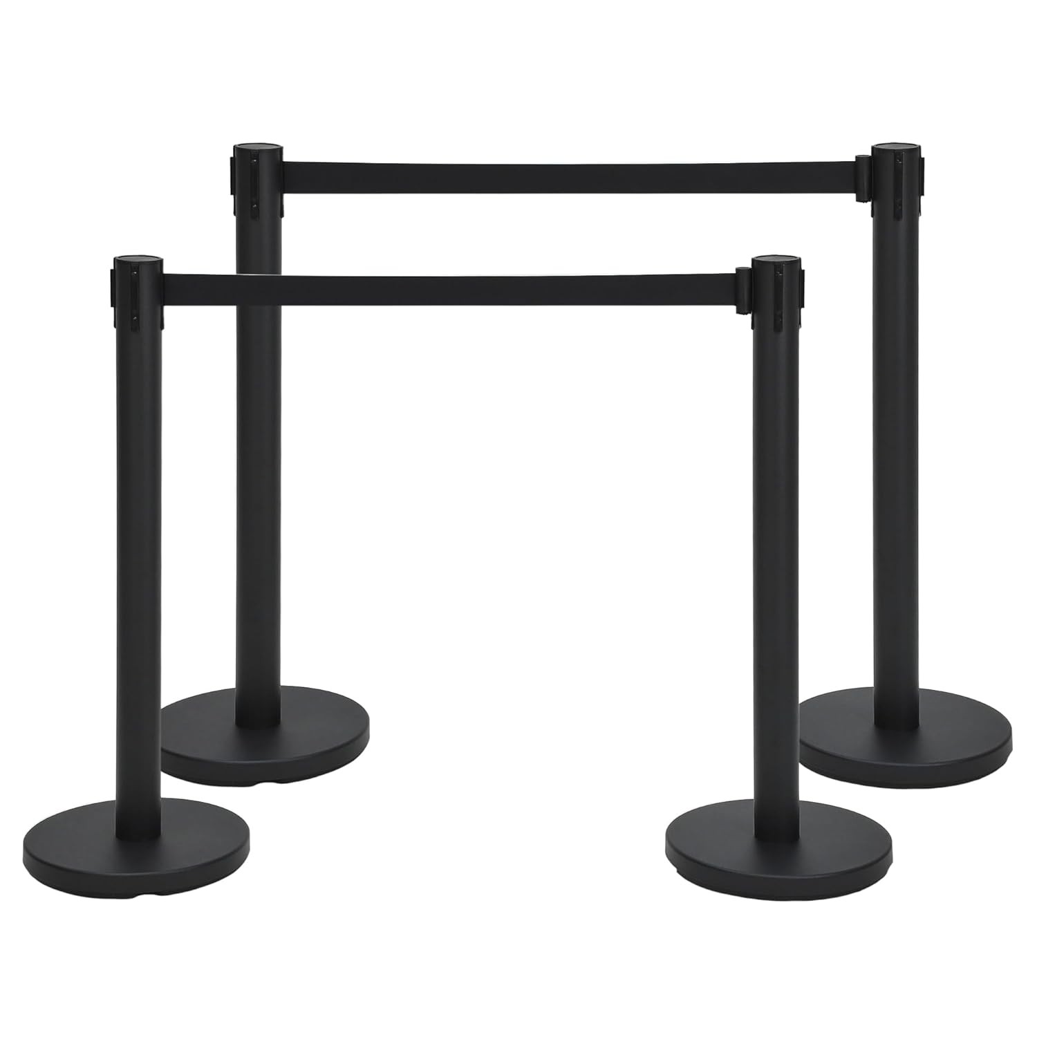 GRAVEE Crowd Control Stanchion Set 2/4/6PCS with 6.6FT Retractable Belts