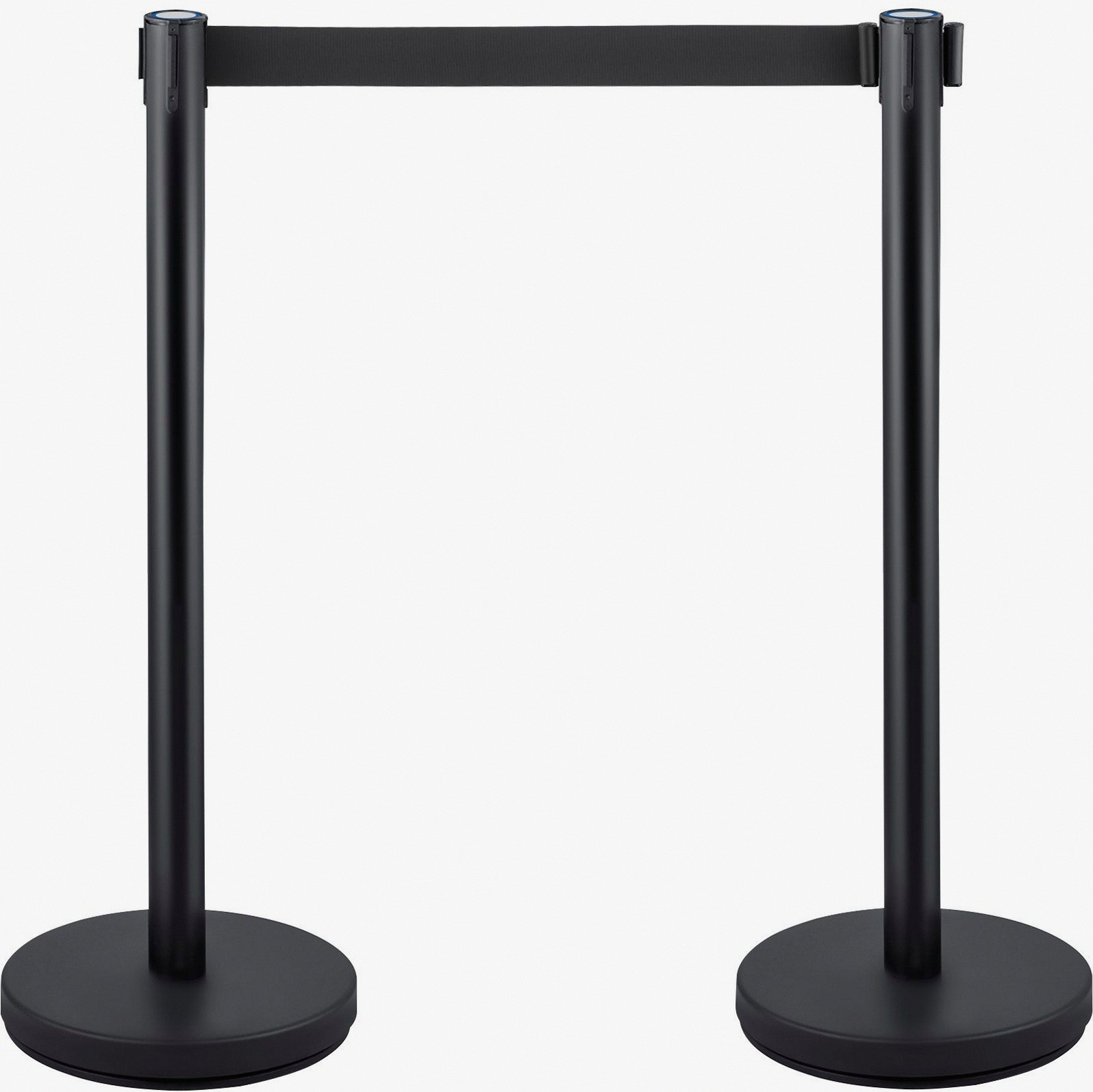 4-Pc Stainless Crowd Control Stanchion w/ 6.6ft Belts & HD Base