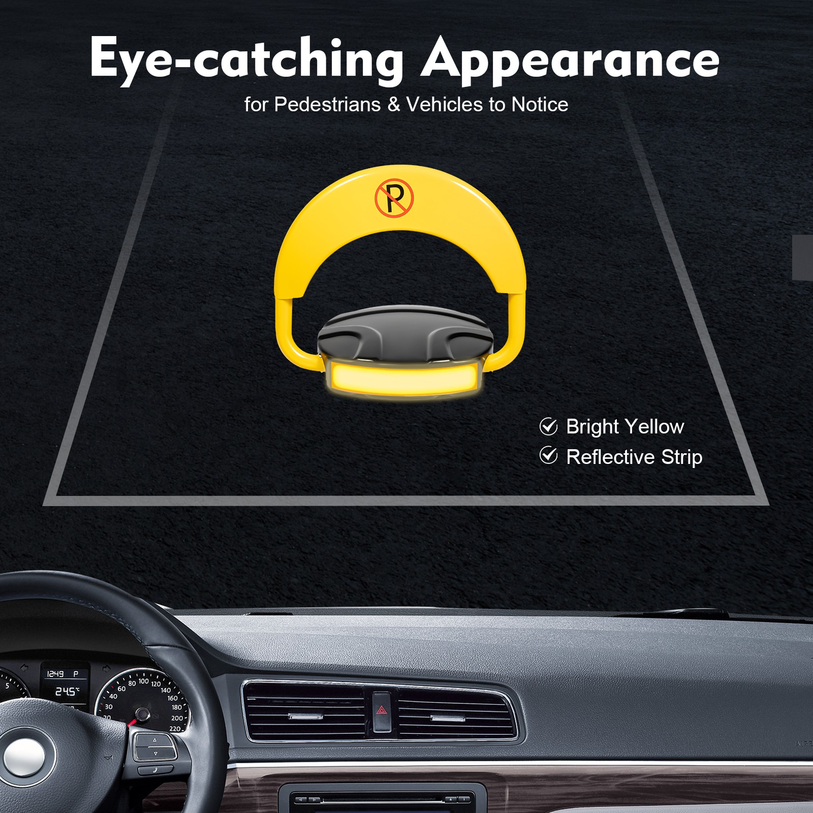 Car Parking Spot Lock Remote Control Anti-Collision Foldable Barrier Auto Sensor