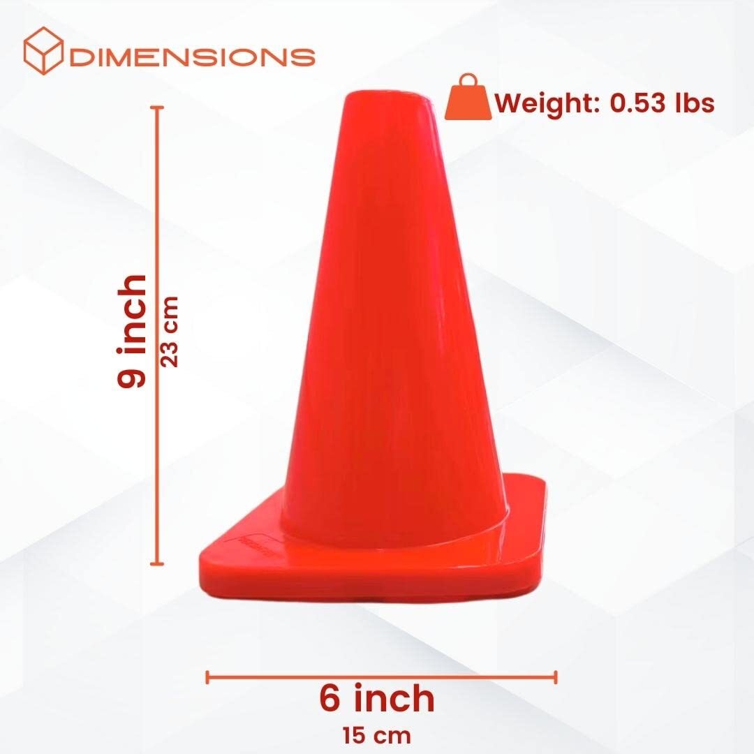 2in/6in/9in/12in/28in Heavy Duty Agility Training Cones For Sports & Kids Coachi