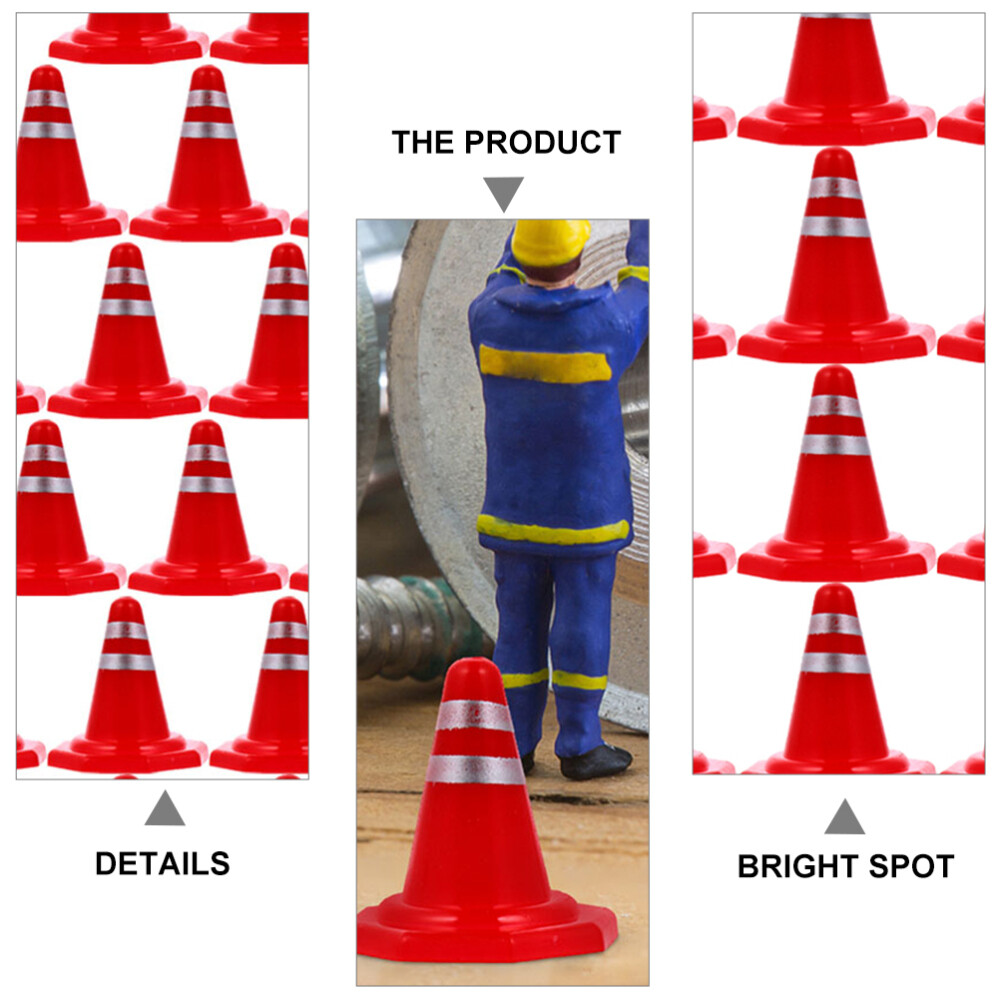 60PCS Training Roadblock Construction Cones Toys Traffic Signs for Kids